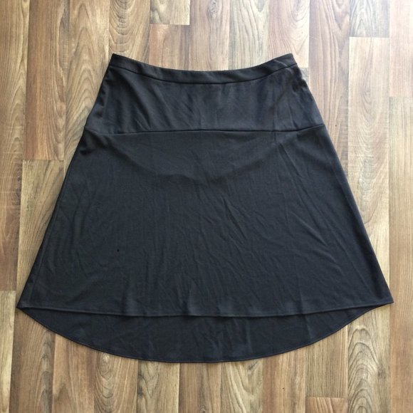 NY Collection Hi-Low Drop Elastic Waist Skirt - Picture 2 of 5